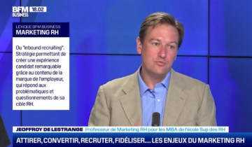 Geoffroy DE LESTRANGE_Interview sur BFM TV dans l'émission TECH RH