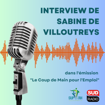 Interview de Sabine de Villoutreys sur Sud Radio pour présenter l'école SUP des RH
